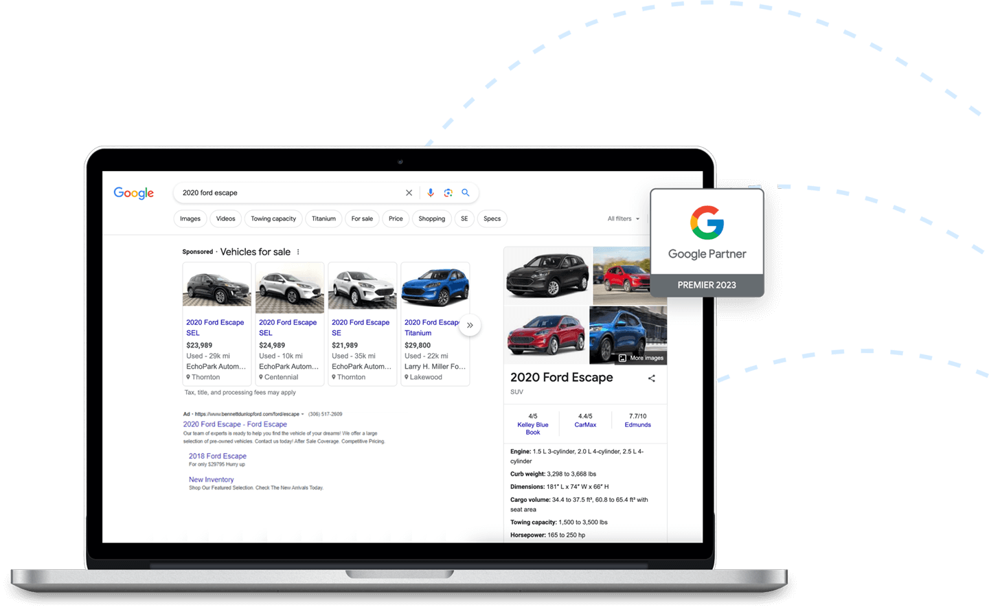 Drive success: Vehicle Listing Ads feature inventory in Google search, boost growth.